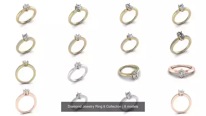 Diamond Jewelry Ring 8 Collection