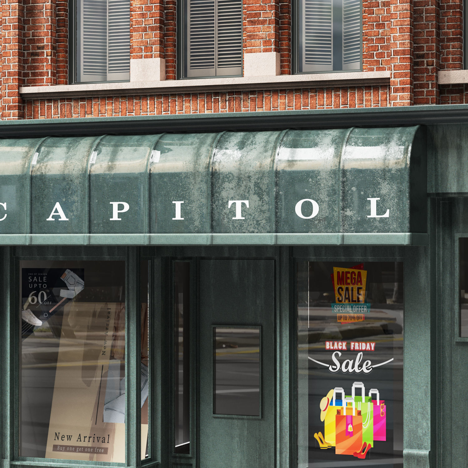 brick building 3D model_2