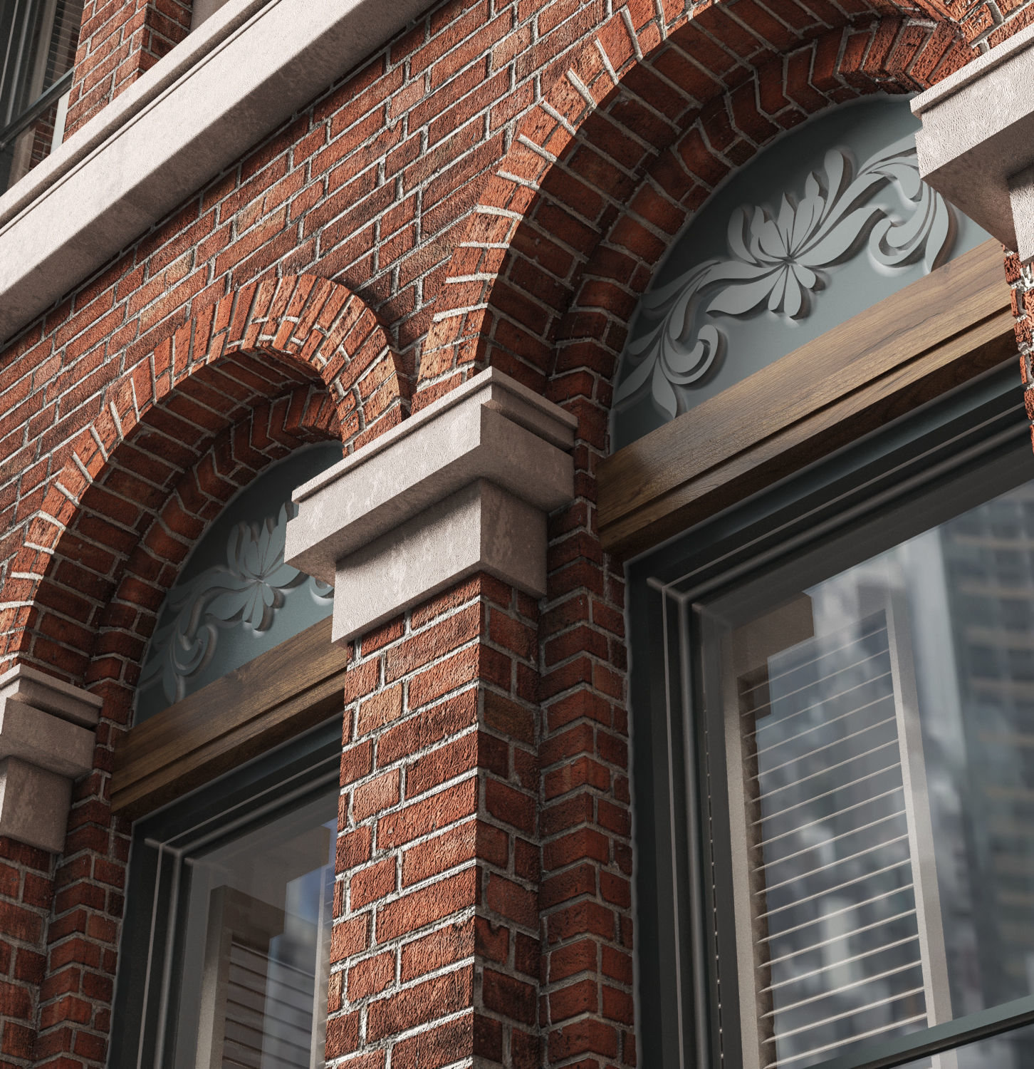 brick building 3D model_4