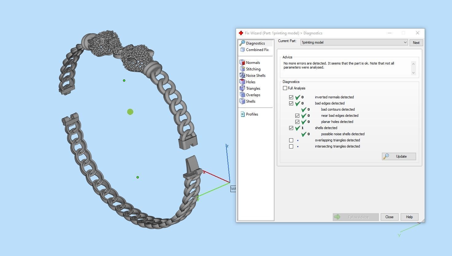 lifestyle bracelet Cuban   3D print model_4