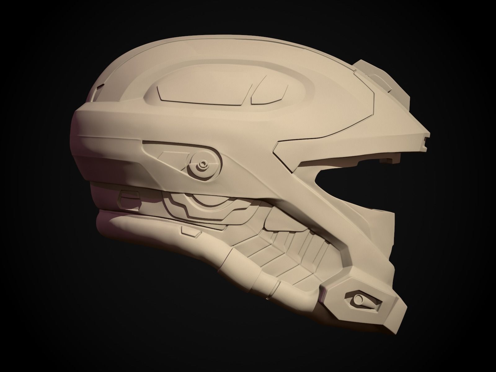 printable scifi Halo Recon helmet wargaming 3D model 3D printable ...