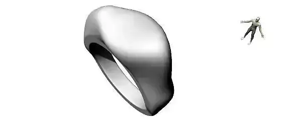 UK and US all sizes Organic ring stl verified 