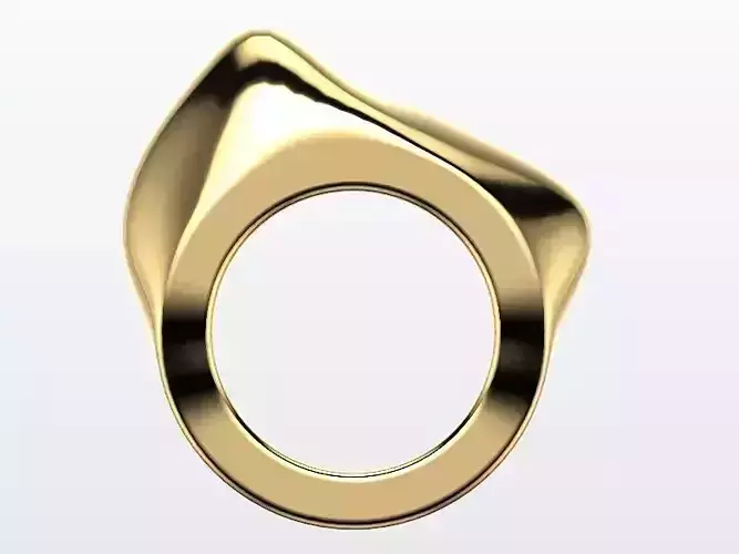 1 to 13 US sizes Modern Organic ring stl verified 3D print model