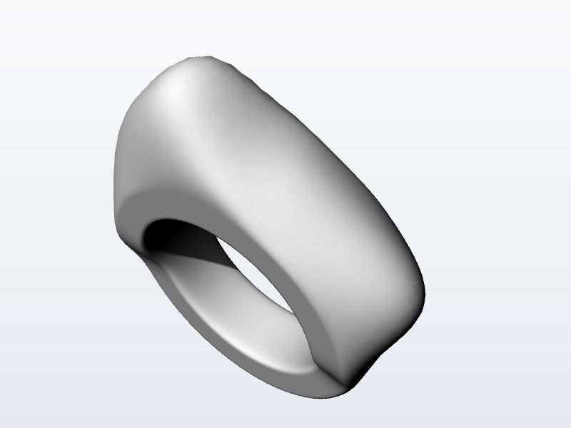 1 to 13 US sizes Modern Organic ring stl verified 3D print model_4