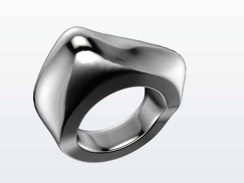 1 to 13 US sizes Modern Organic ring stl verified 3D print model_8