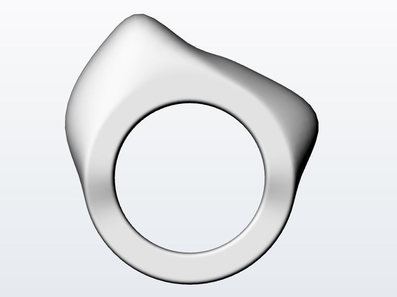 1 to 13 US sizes Modern Organic ring stl verified 3D print model_5