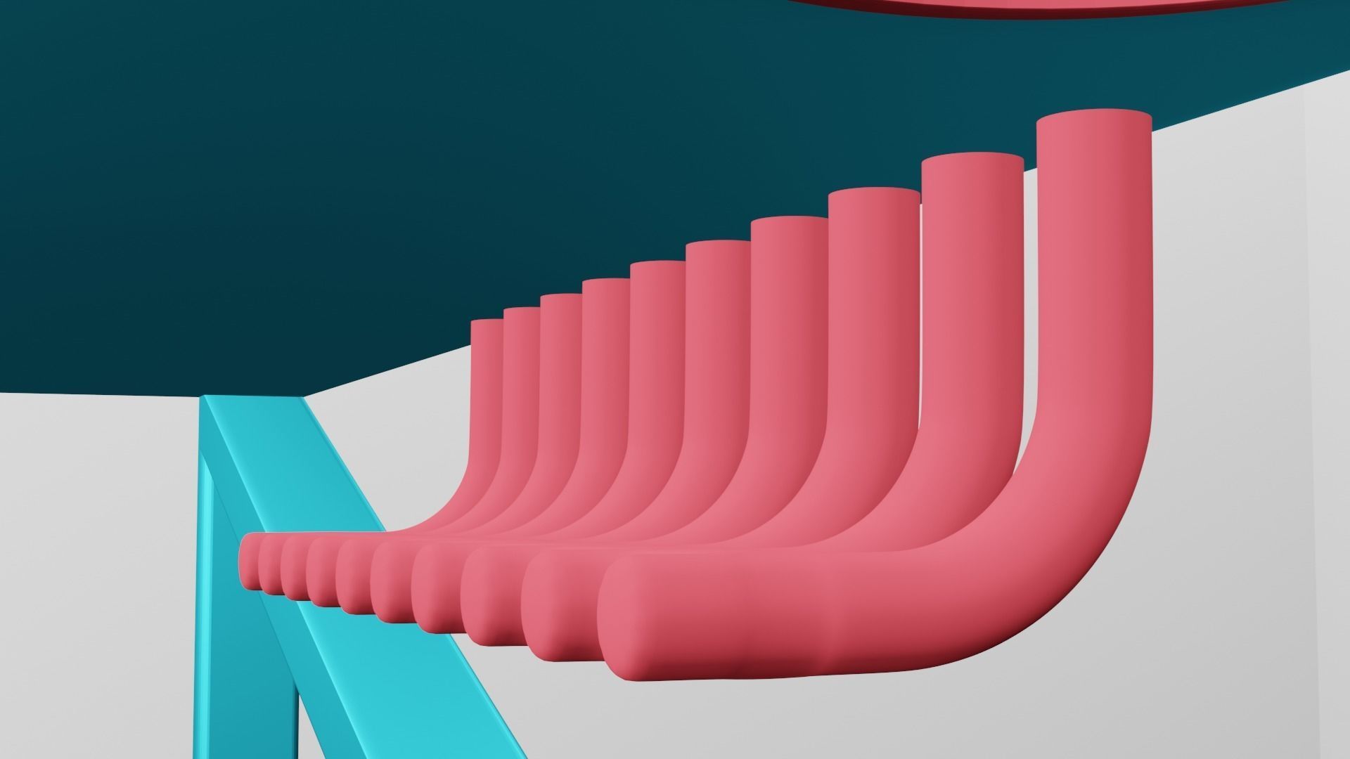 Gaming Desk  3D model_3