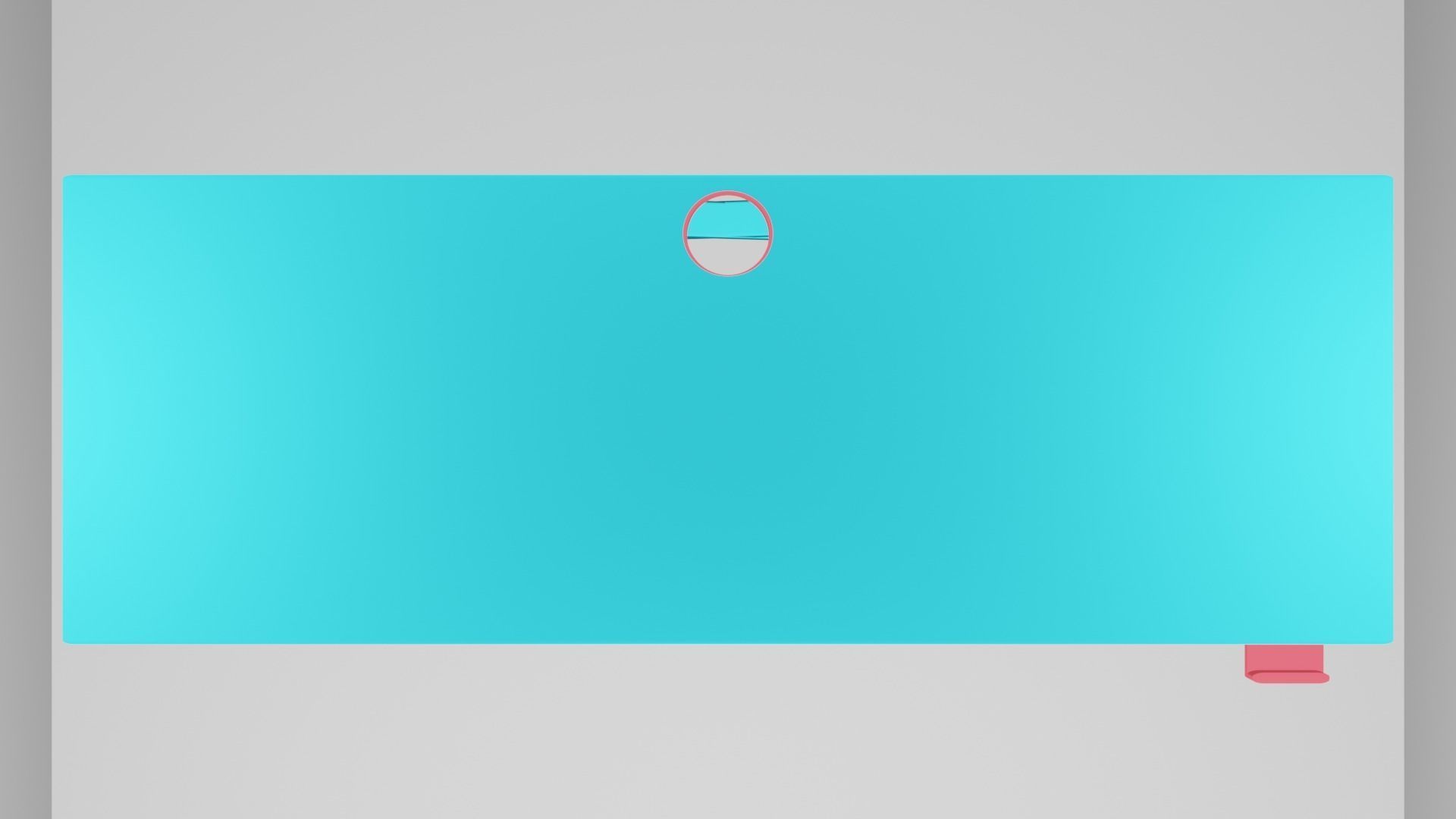 Gaming Desk  3D model_1