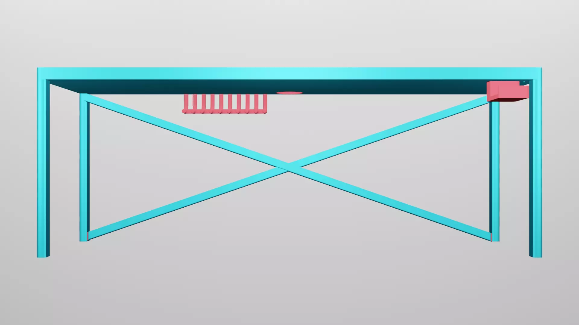Gaming Desk  3D model_0