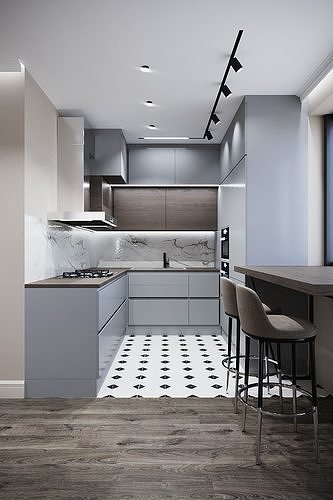 Lounge and Kitchen 3D Scene 3D model
