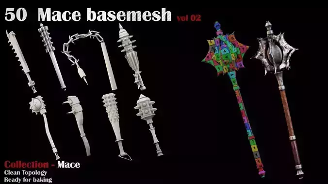 50 Mace Basemesh vol  02 Game Ready