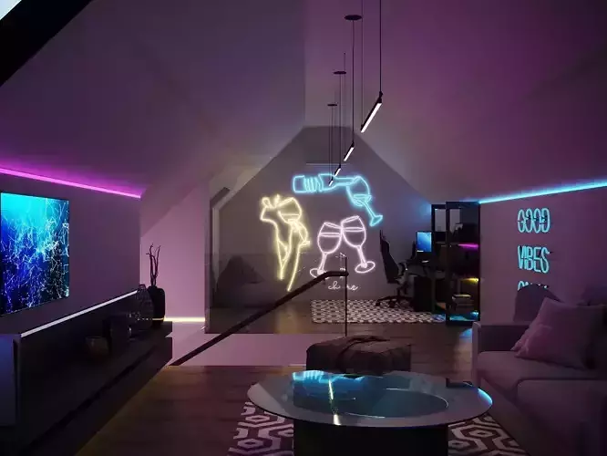 Streamer Room 2017 3D Scene