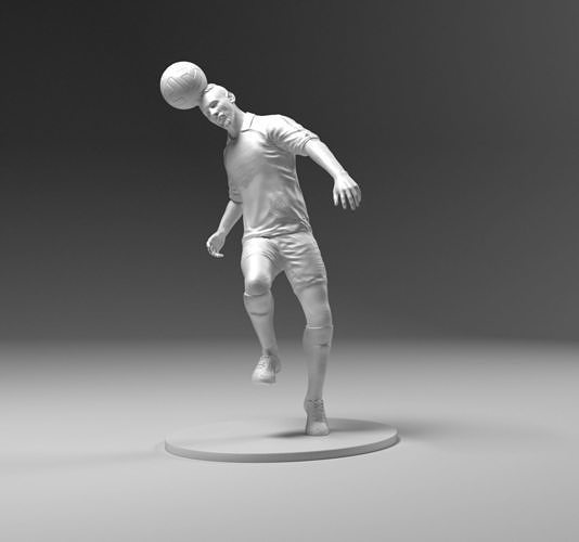 Footballer 03 Headstrike 02 Stl 3D print model