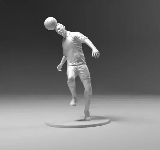 Footballer 03 Headstrike 02 Stl 3D print model