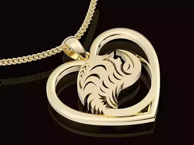 Scorpio zodiac pendant silver gold jewelry printable 3D model
