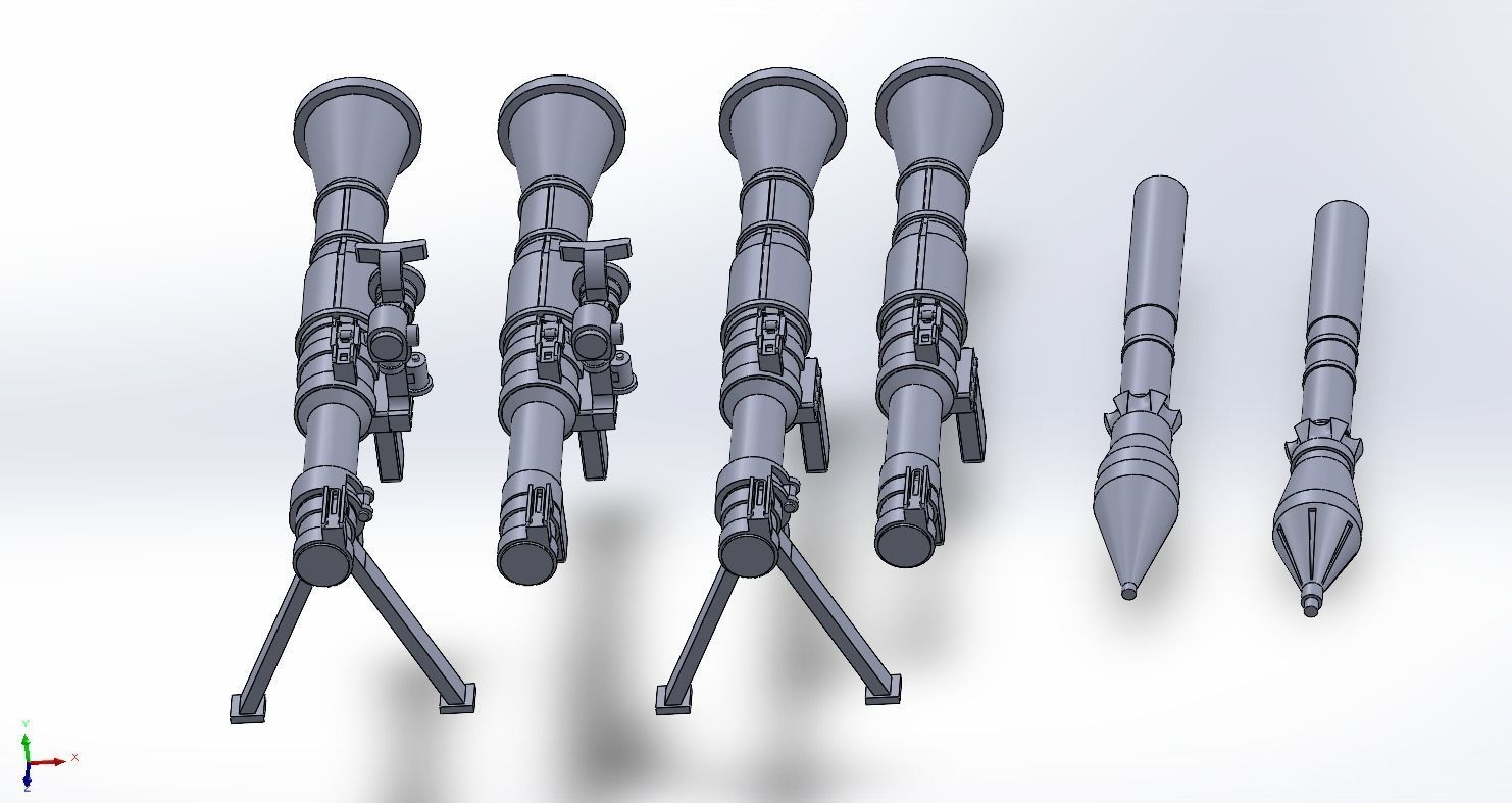 RPG-7 Light pack 3D print model_3