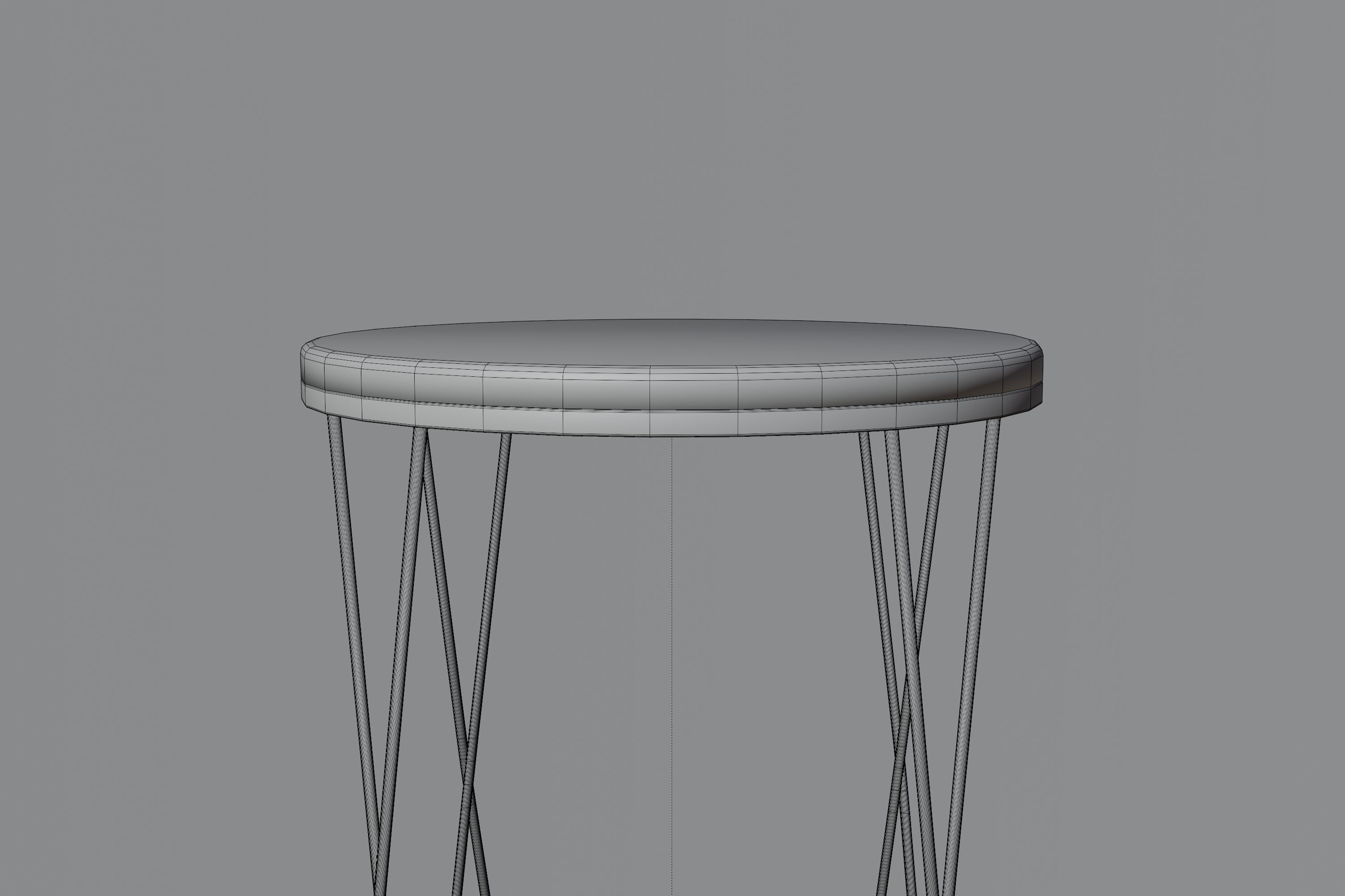 Small Table Low-poly 3D model_7
