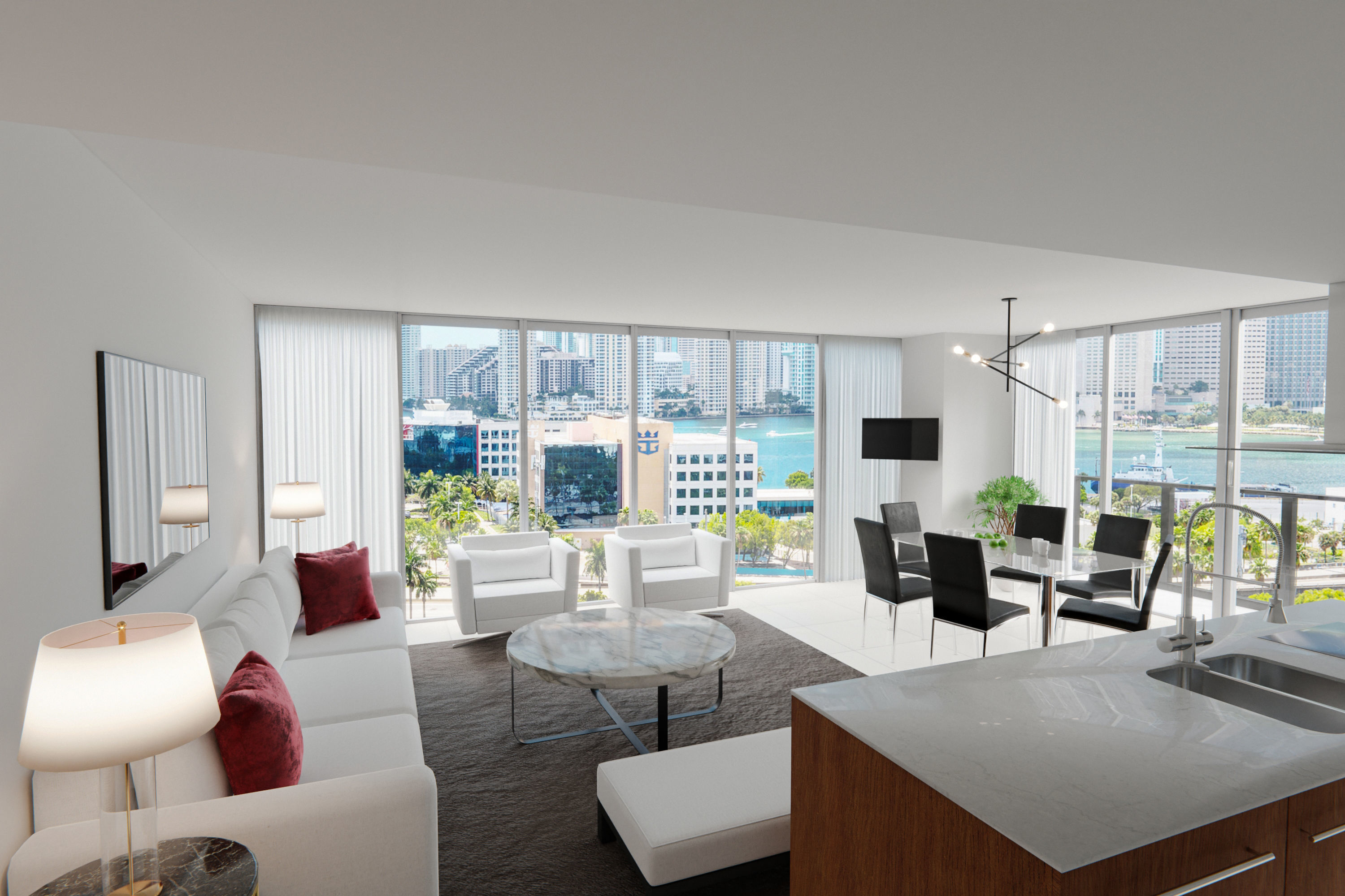 Small Table Low-poly 3D model_10