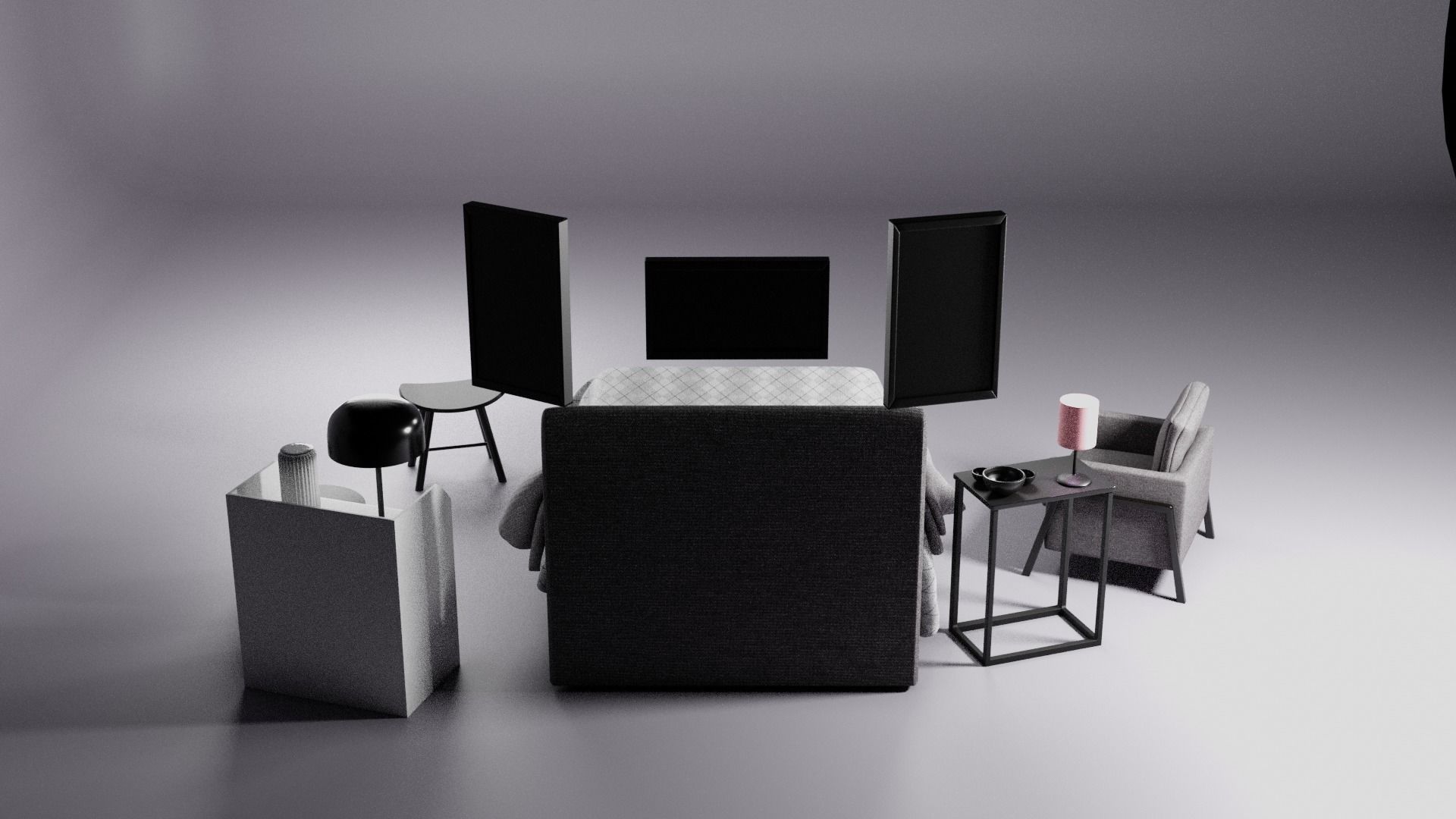 KIT - Modern Bedroom Adustable Drawer - Alex Jun 3D model_4