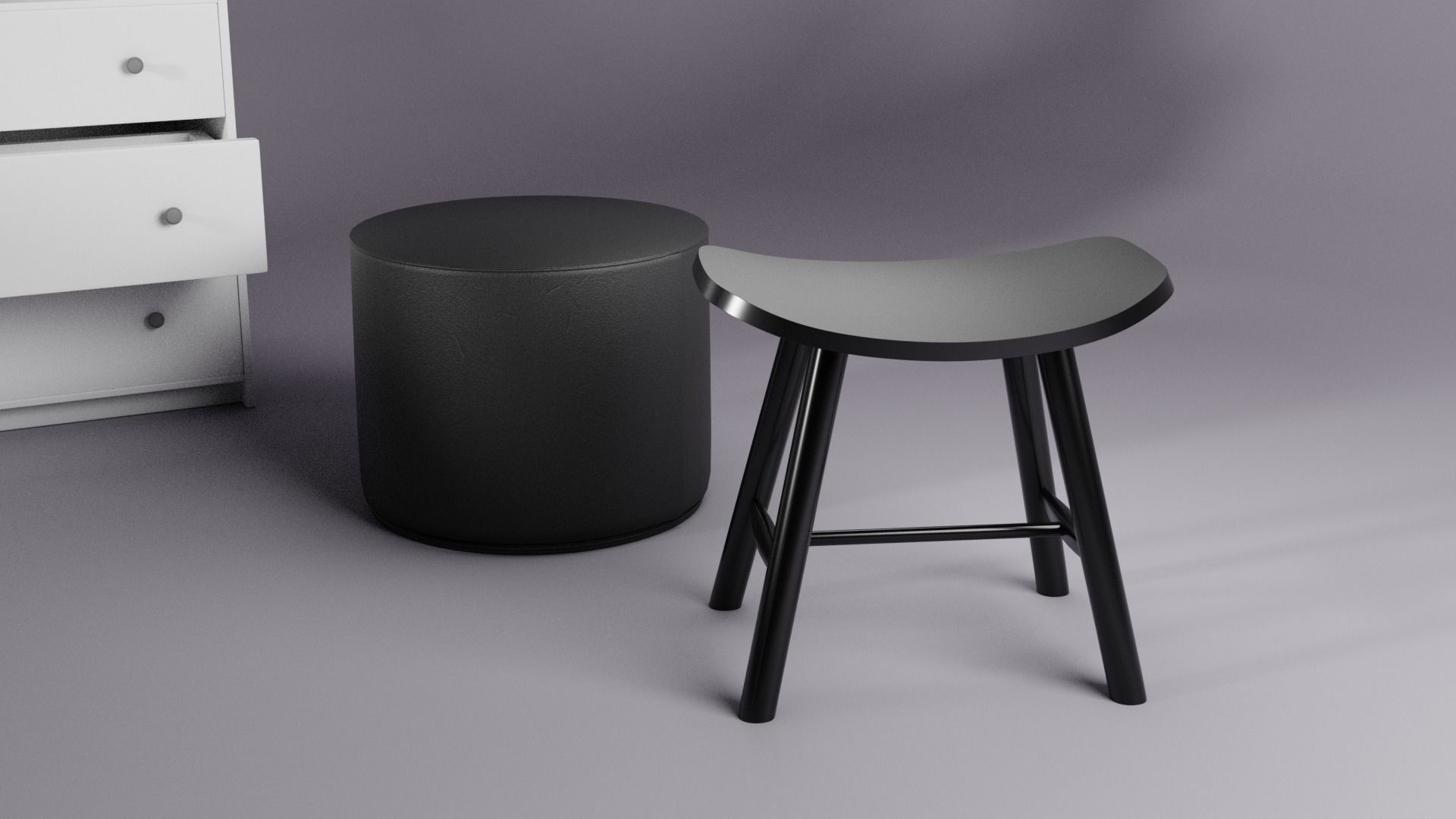 KIT - Modern Bedroom Adustable Drawer - Alex Jun 3D model_2