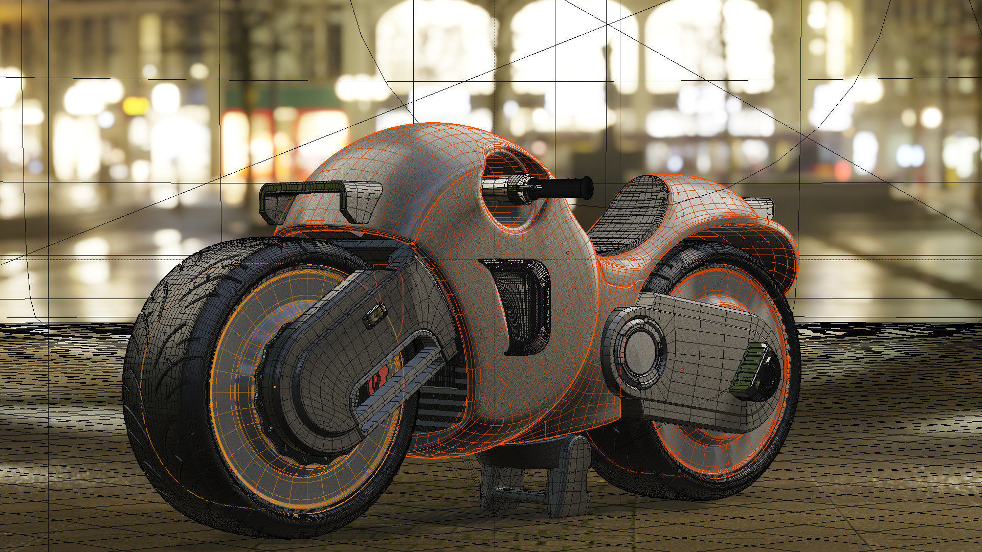 Concept Bike Motorcycle 3D model_6