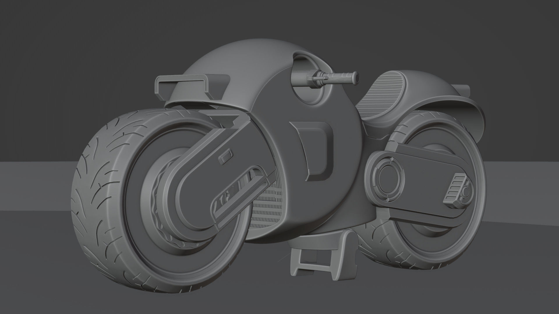 Concept Bike Motorcycle 3D model_3