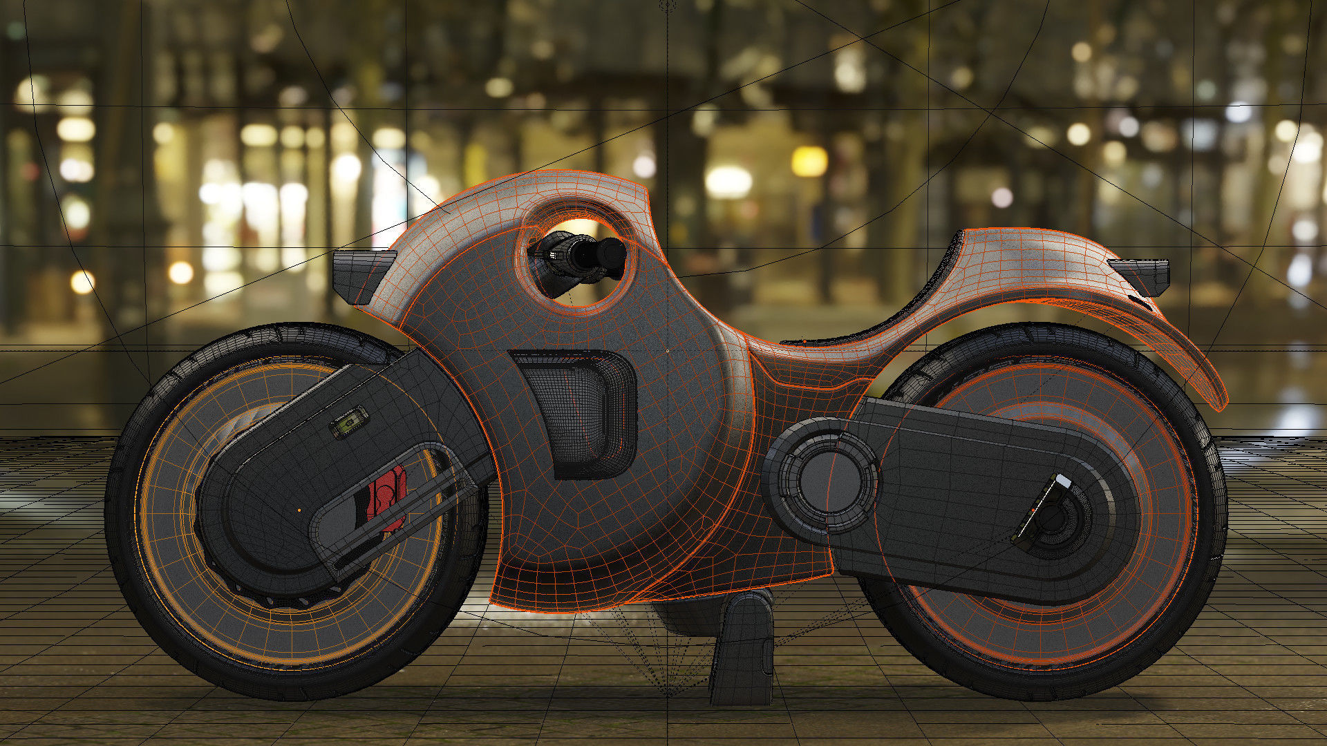 Concept Bike Motorcycle 3D model_10