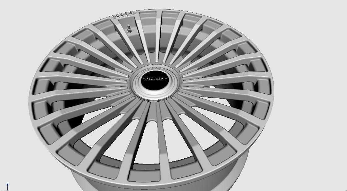 Wheels Mansory FS  23 3D model_2