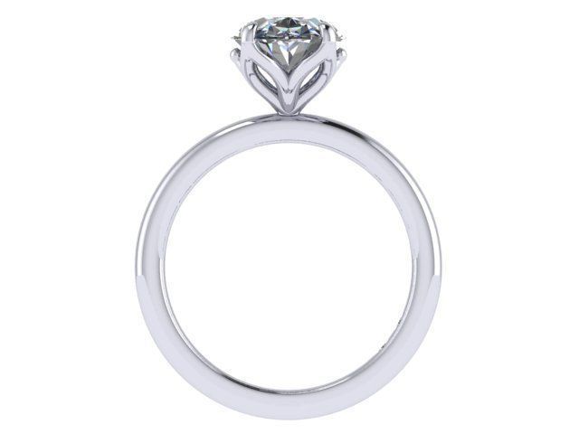 OV Tulip Solitaire Ring  3D print model_1