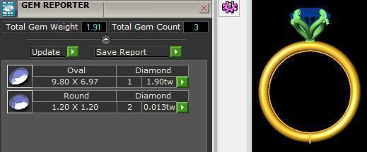 OV Tulip Solitaire Ring  3D print model_8