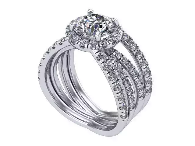 Spaced Out Halo Ring 