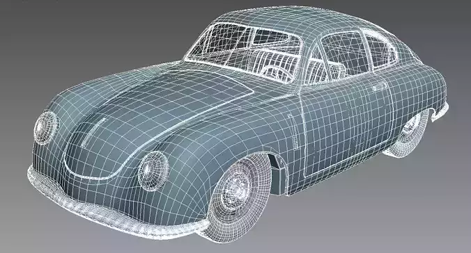 Porsche - PORSCHE  356B樹脂製のモデルアート 123: PORSCHE, Modified 356 Speedster sculpted by Robert