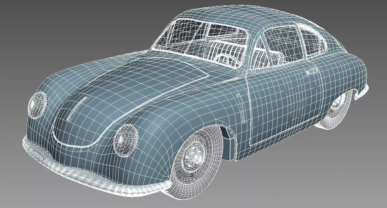 Porsche 356 3D model