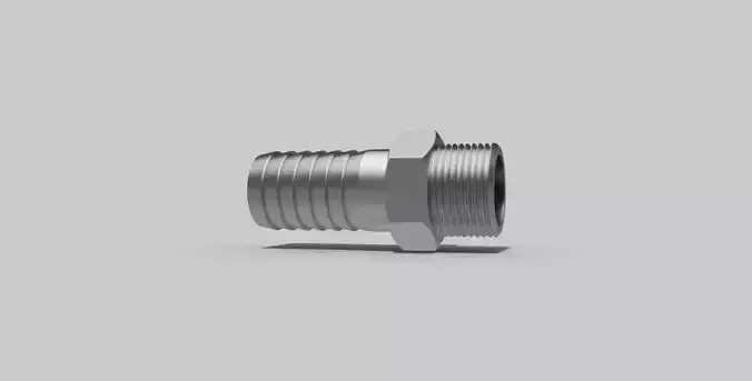 3-4 Inch BSP male - Hose adaptor - Autodesk Inventor