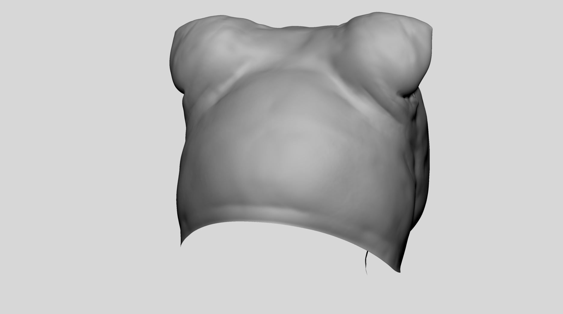 Dog Bust v4 3D model_7