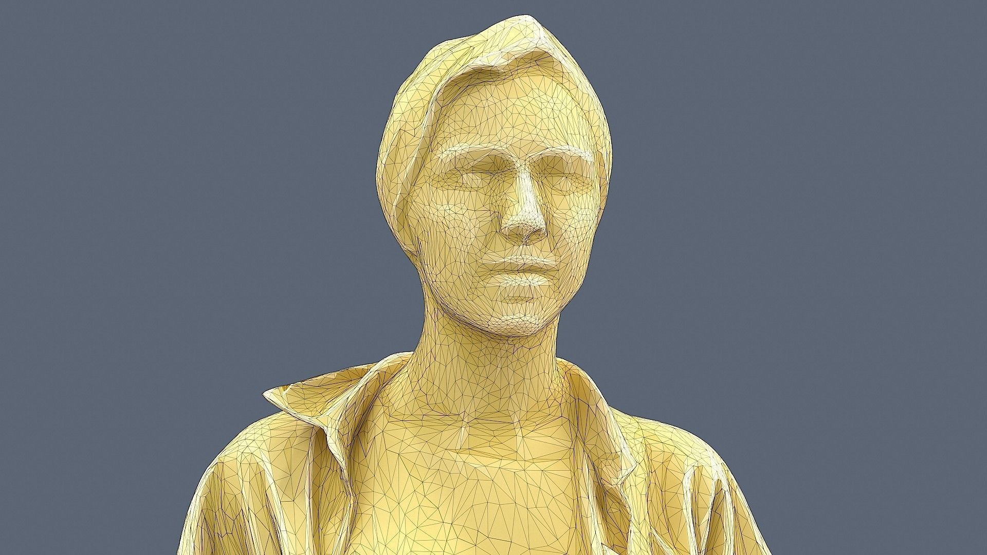 Girl in Plaid Shirt 3D model_9