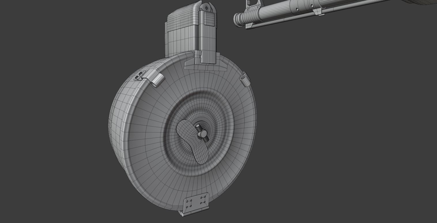 AK 47 Assault Rifle  Free 3D model_12