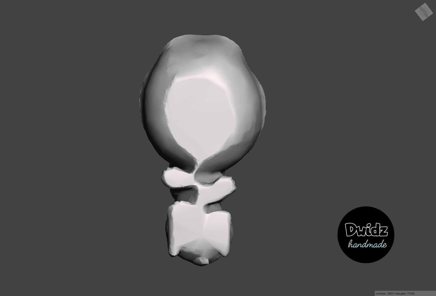 Hippo  Key and stuff Bowl 3D model_9