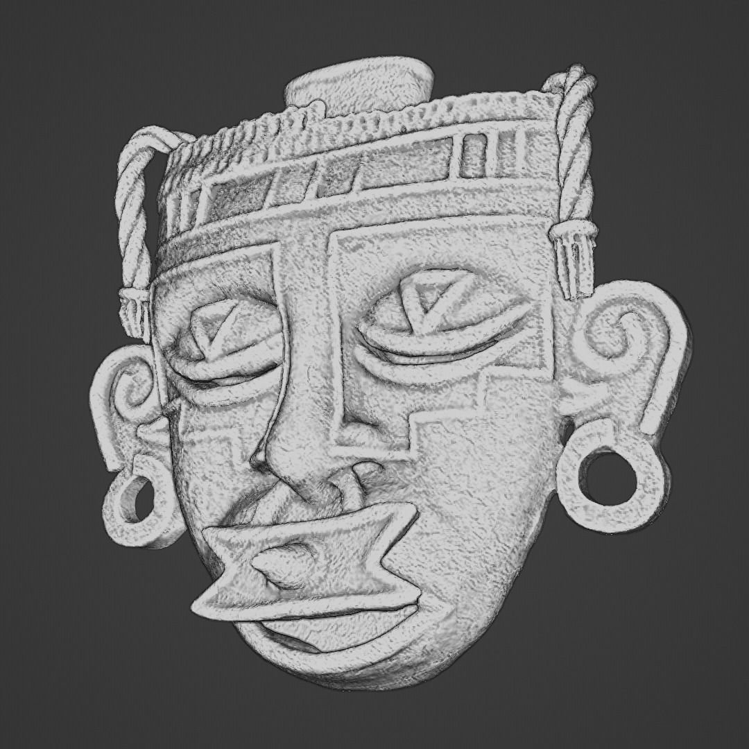 xipe totec pendant - aztec god 3D print model_3