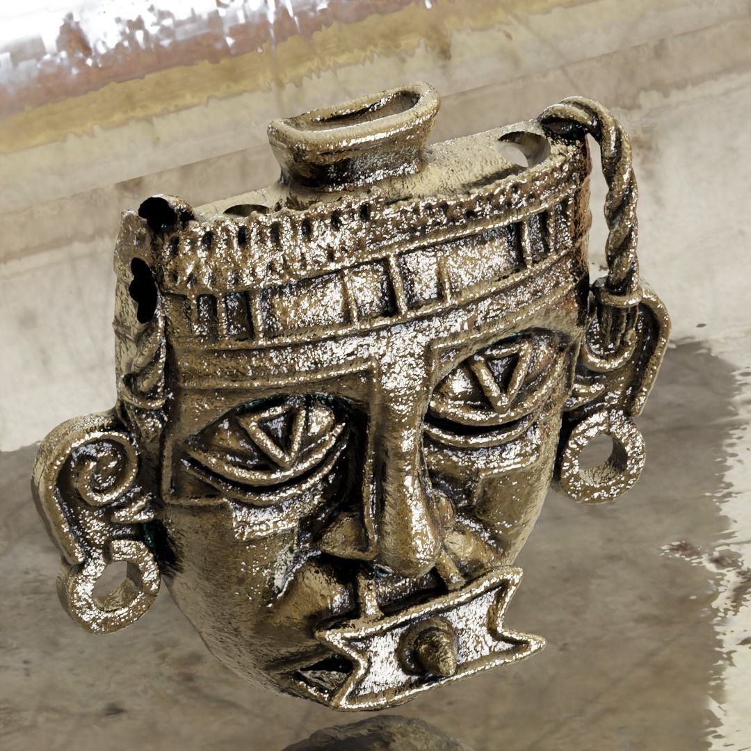 xipe totec pendant - aztec god 3D print model_2