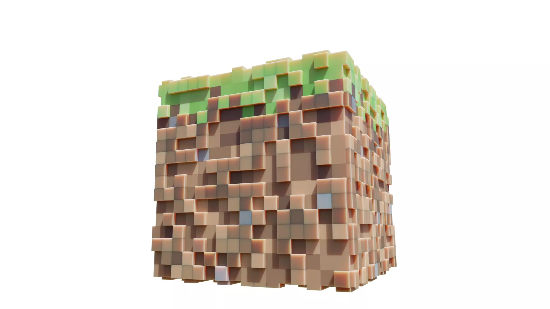 Grass Block 3d Texture