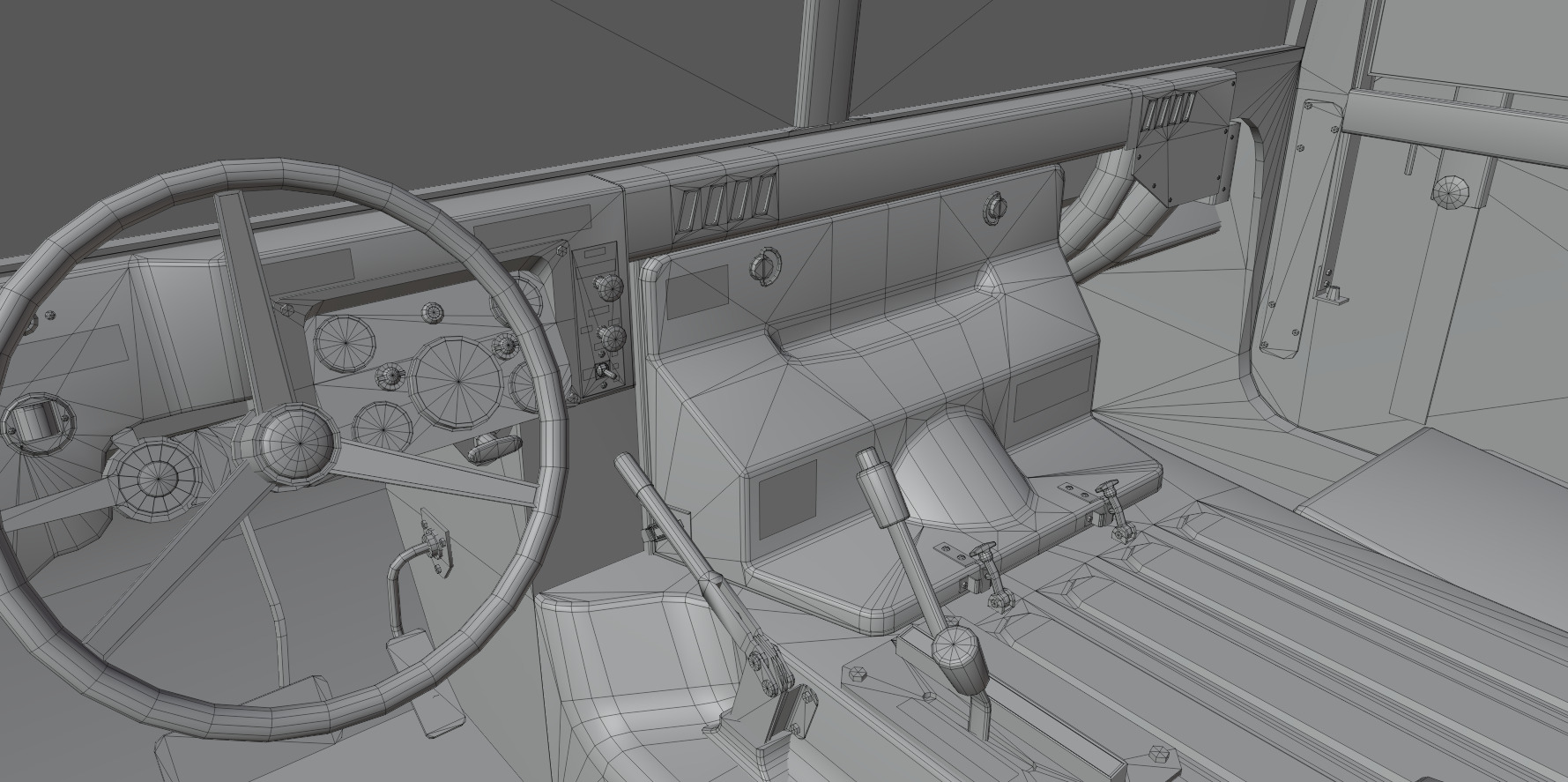 HUMVEE US Army Low-poly 3D model_19