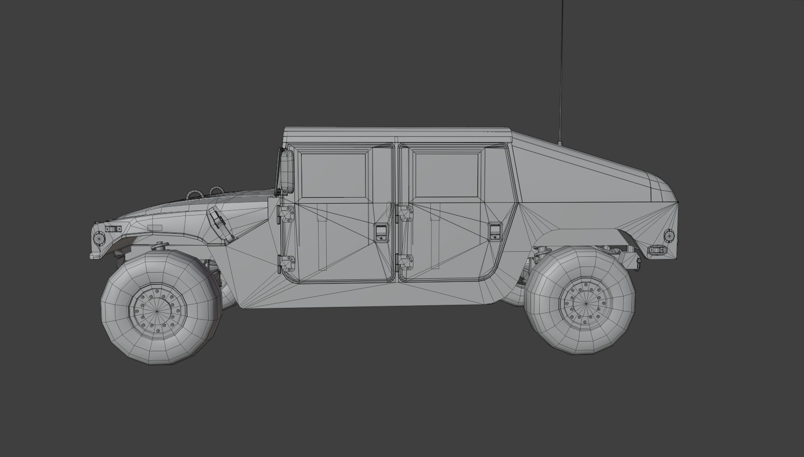 HUMVEE US Army Low-poly 3D model_18