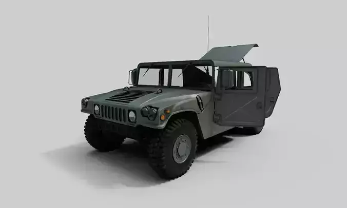 HUMVEE US Army Low-poly 3D model