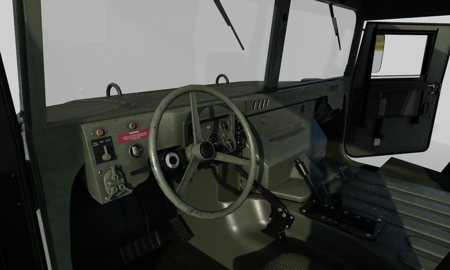 HUMVEE US Army Low-poly 3D model_6