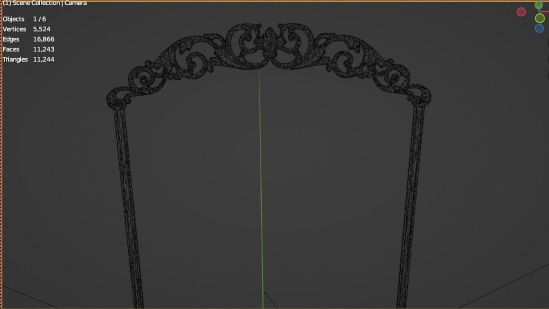 Classic decor ornament 96 3D model_6