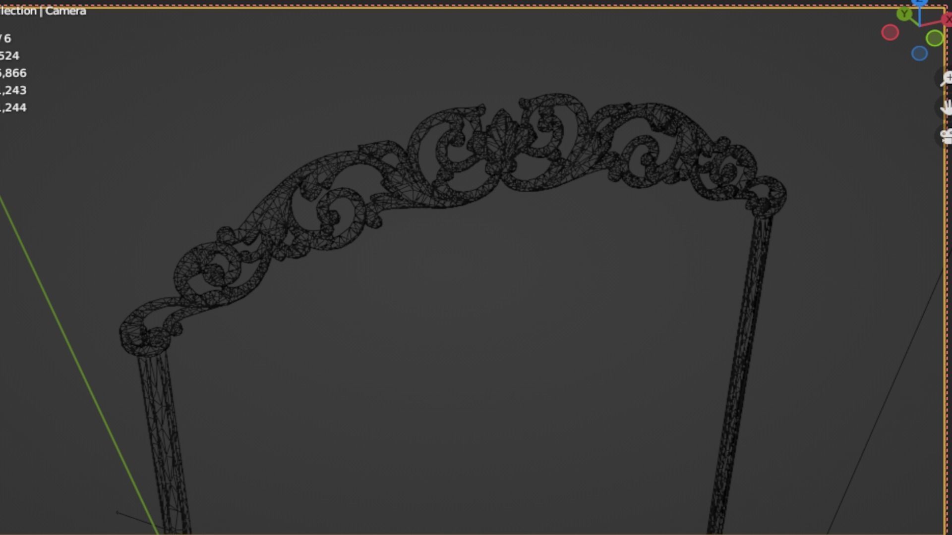 Classic decor ornament 96 3D model_7
