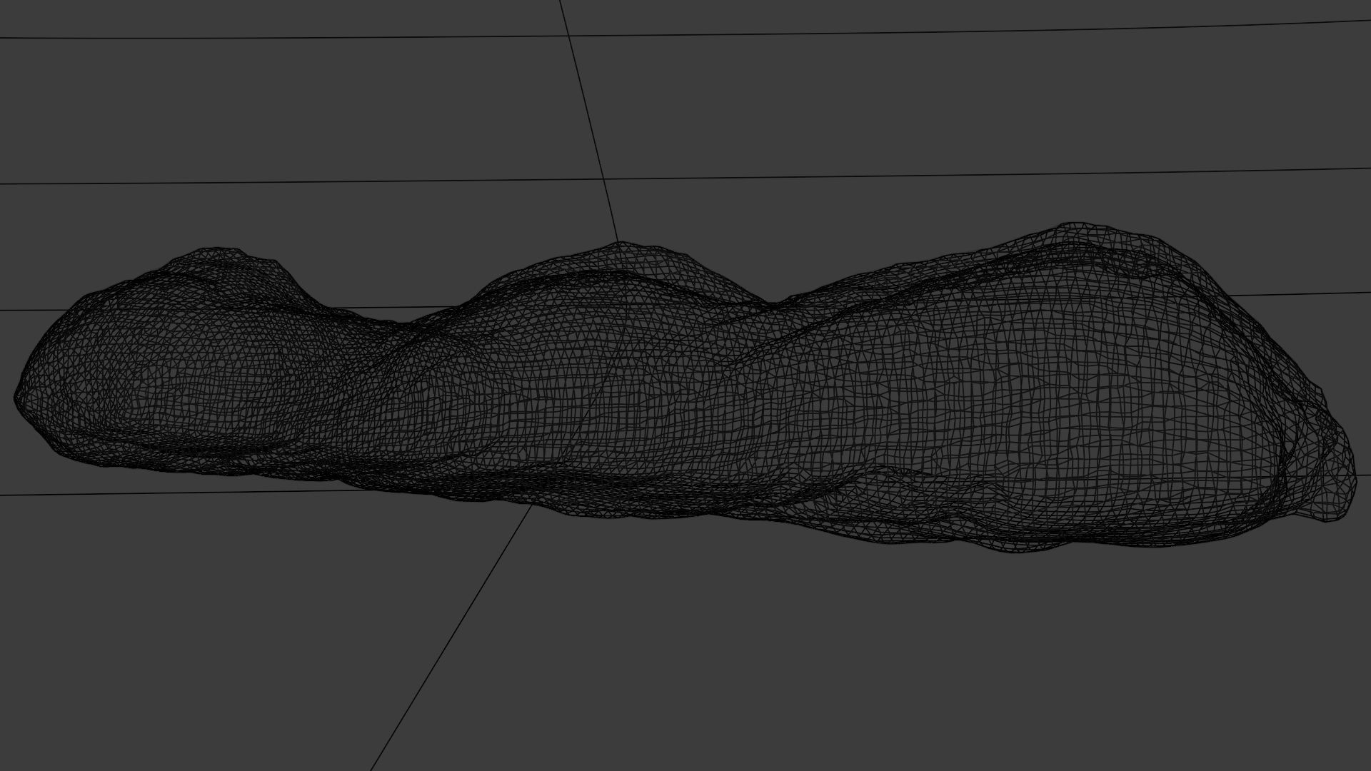 Baguette or French bread with cheese 3D model_3