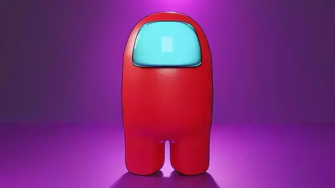 Among Us player 3D Model Free 3D model