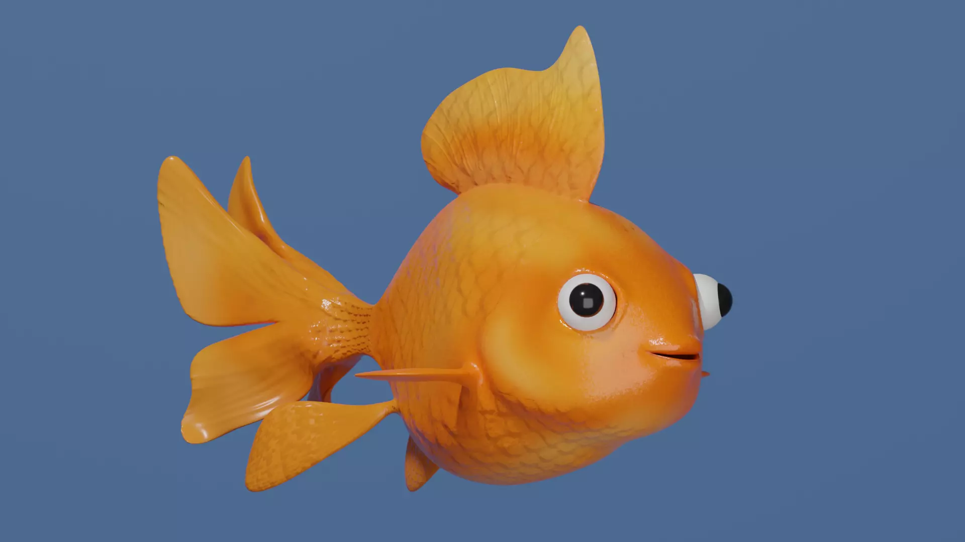 Cartoon Fish 3D model_0